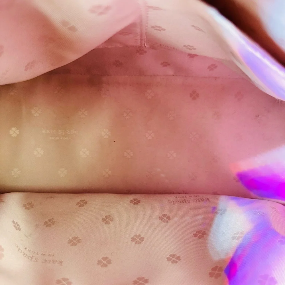 kate spade Coral Pink Leather Dome Tote